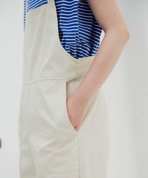 Aunt Marie's（アントマリーズ）の「ドロストサロペット / 低身長向けSサイズ有（サロペット/オーバーオール・レディース・ブラック/アイボリー・SMALL/FREE）」の11枚目の写真