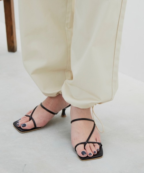 Aunt Marie's（アントマリーズ）の「ドロストサロペット / 低身長向けSサイズ有（サロペット/オーバーオール・レディース・ブラック/アイボリー・SMALL/FREE）」の21枚目の写真