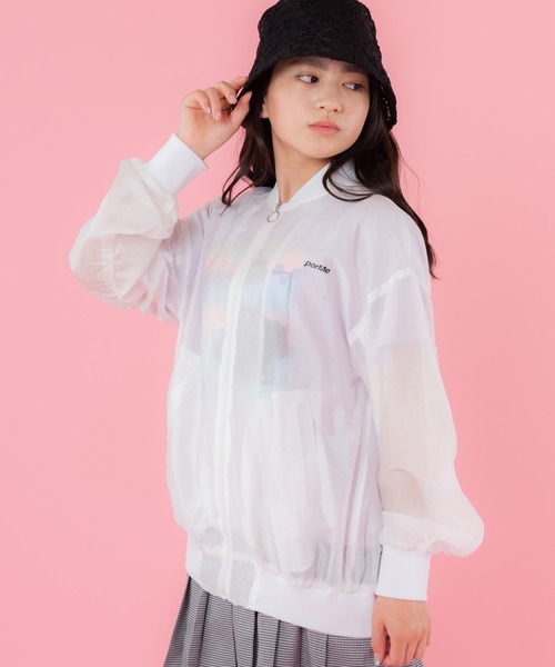 porMe（ポルミー）の「porMe/ロゴシアーブルゾン（ブルゾン）」 - WEAR