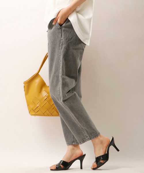 nougatine（ヌガティーヌ）の「【nougatine】ウエストゴムゆったりテーパードパンツ（その他パンツ・レディース・アイボリー/ネイビー/インディゴブルー・FREE）」の7枚目の写真