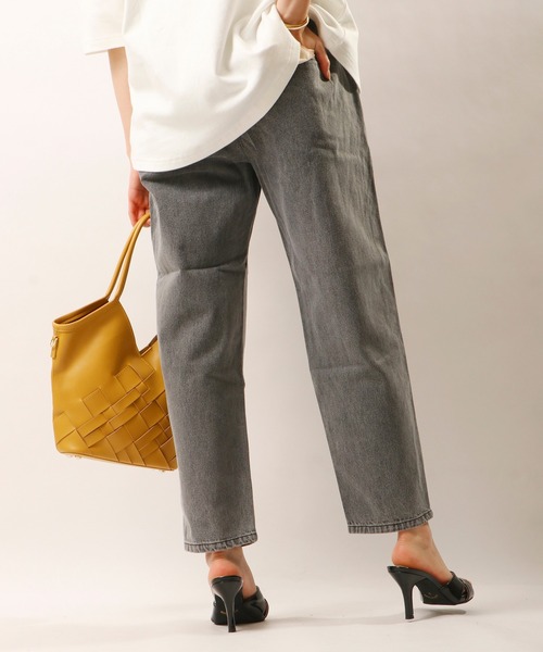 nougatine（ヌガティーヌ）の「【nougatine】ウエストゴムゆったりテーパードパンツ（その他パンツ・レディース・アイボリー/ネイビー/インディゴブルー・FREE）」の8枚目の写真