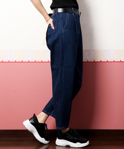 nougatine（ヌガティーヌ）の「【nougatine】ウエストゴムゆったりテーパードパンツ（その他パンツ・レディース・アイボリー/ネイビー/インディゴブルー・FREE）」の10枚目の写真