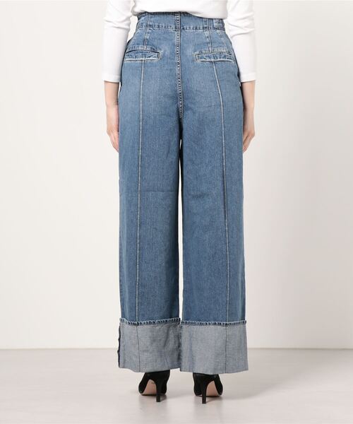 HYSTERIC GLAMOUR（ヒステリックグラマー）の「ワイドデニムパンツ（デニムパンツ・レディース・インディゴブルー・28inch/25inch/26inch/27inch）」の2枚目の写真