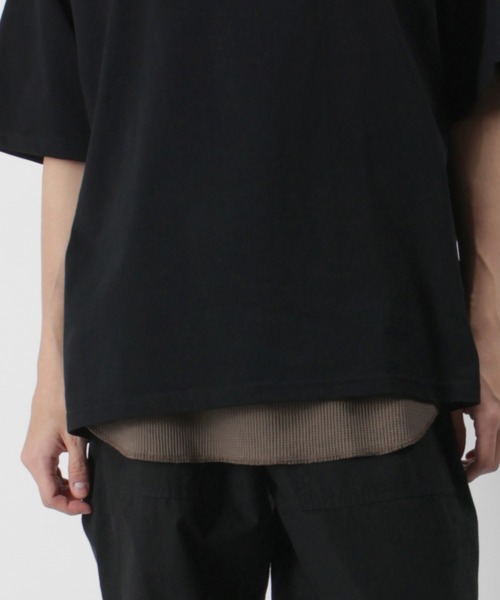 make a ray!（メイク ア レイ！）の「ワッフルラウンド ロングタンクトップ（タンクトップ・メンズ・ホワイト/グレイッシュベージュ/グレー/ブラック・M/L/XL）」の13枚目の写真