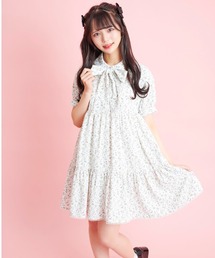 Secret Honey | 花柄ティアードシャツワンピース(ワンピース)