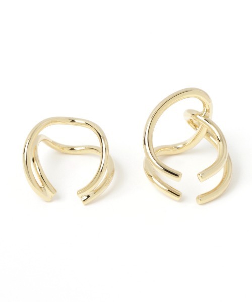 Me%(ミィパーセント)の「☆2点セット☆ヘンケイワイヤーSETリング(リング・レディース・シルバー/ゴールド・FREE)」の4枚目の写真