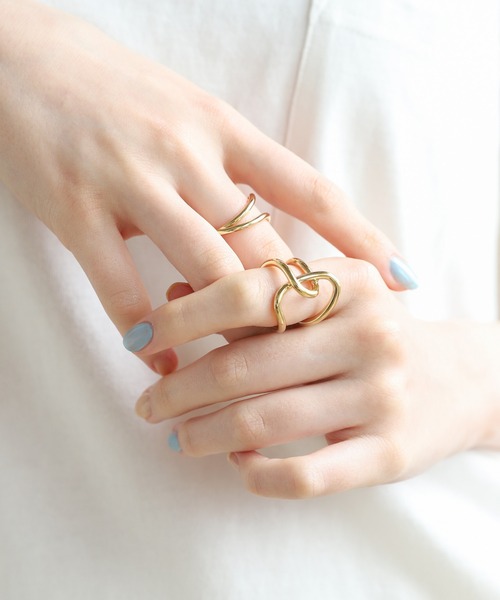 Me%(ミィパーセント)の「☆2点セット☆ヘンケイワイヤーSETリング(リング・レディース・シルバー/ゴールド・FREE)」の10枚目の写真