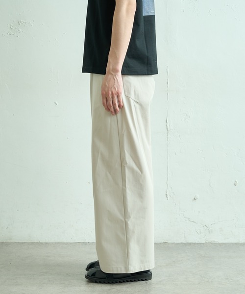 Lui's(ルイス)の「スーパーワイドコットンツイルパンツ(スラックス・メンズ・グリーン/ライトグレー/ブラック・MEDIUM/SMALL)」の8枚目の写真