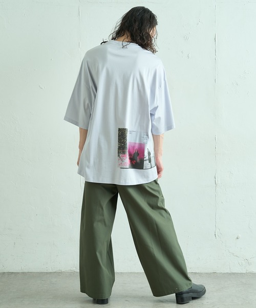 Lui's(ルイス)の「スーパーワイドコットンツイルパンツ(スラックス・メンズ・グリーン/ライトグレー/ブラック・MEDIUM/SMALL)」の4枚目の写真