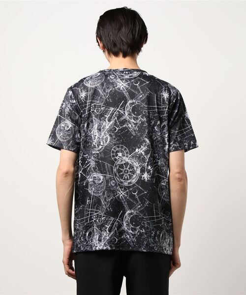 SHELLAC（シェラック）の「シェラック/SHELLAC デジタルアース柄 クルーネック半袖Tシャツ（Tシャツ/カットソー・メンズ・ブラック/ホワイト・LARGE/S/MEDIUM）」の8枚目の写真