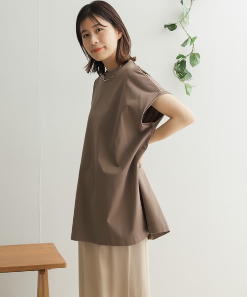 URBAN RESEARCH DOORS（アーバンリサーチドアーズ）の「【WEB限定】ワイドチュニックプルオーバー（Tシャツ/カットソー・レディース・ブルー/ライトベージュ/モカ・ONE）」の17枚目の写真