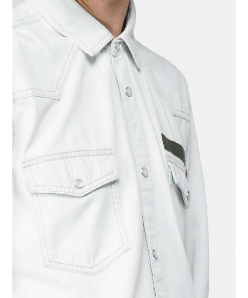GOLDEN GOOSE（ゴールデングース）の「GOLDEN GOOSE Western shirt with pale denim（シャツ/ブラウス・メンズ・ブルー系その他・MEDIUM）」の2枚目の写真