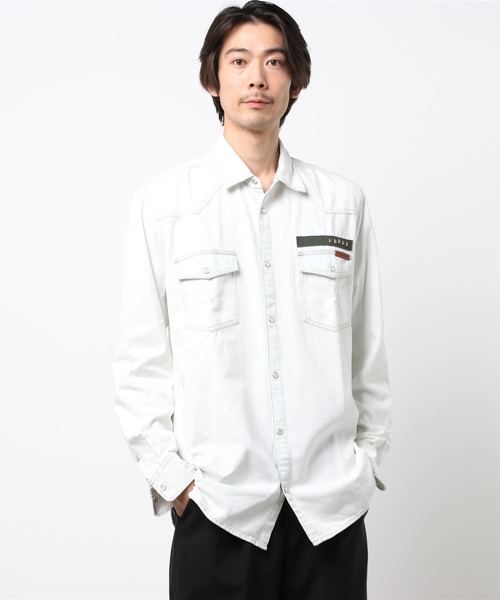 GOLDEN GOOSE（ゴールデングース）の「GOLDEN GOOSE Western shirt with pale denim（シャツ/ブラウス・メンズ・ブルー系その他・MEDIUM）」の8枚目の写真
