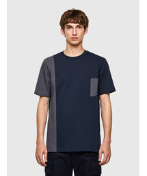 DIESEL | メンズ Tシャツ カラーブロック BCI サステナブル(Tシャツ/カットソー)