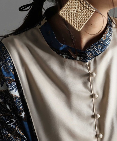 antiqua（アンティカ）の「ペイズリー柄ワンピース（ワンピース・レディース・ブルー系その他/イエロー・FREE）」の9枚目の写真