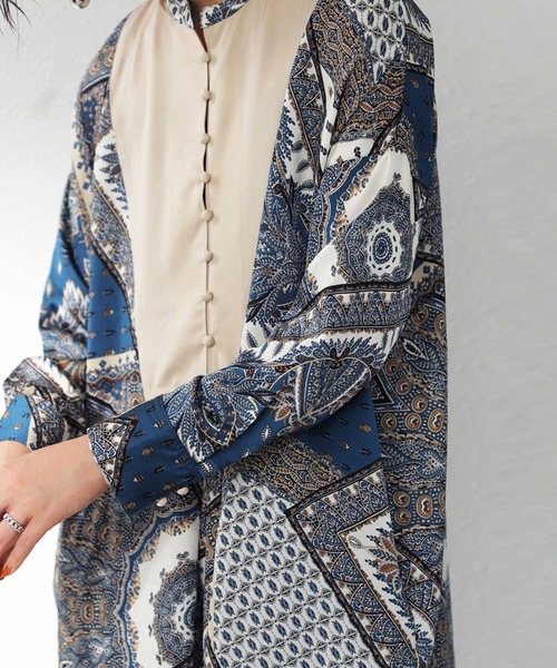 antiqua（アンティカ）の「ペイズリー柄ワンピース（ワンピース・レディース・ブルー系その他/イエロー・FREE）」の19枚目の写真