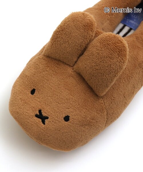 Miffy( ミッフィー)の「miffyふかふかスリッパ(ルームシューズ/スリッパ・キッズ・ブラウン/オフホワイト・24/18)」の5枚目の写真