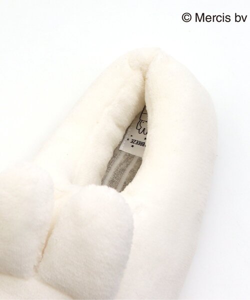 Miffy( ミッフィー)の「miffyふかふかスリッパ(ルームシューズ/スリッパ・キッズ・ブラウン/オフホワイト・24/18)」の6枚目の写真