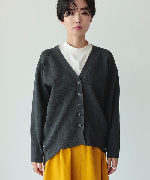 DONOBAN（ドノバン）の「コクーンアモッサカーディガン（カーディガン/ボレロ・レディース・ブルー系その他/ピンク系その他/オレンジ系その他/ライトベージュ/チャコール・F）」の8枚目の写真