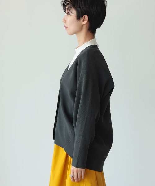 DONOBAN（ドノバン）の「コクーンアモッサカーディガン（カーディガン/ボレロ・レディース・ブルー系その他/ピンク系その他/オレンジ系その他/ライトベージュ/チャコール・F）」の14枚目の写真