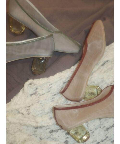 merry jenny（メリージェニー）の「エアリーパイピングパンプス（パンプス・レディース・ライトブルー/ブラウン/アイボリー・MEDIUM/LARGE）」の17枚目の写真