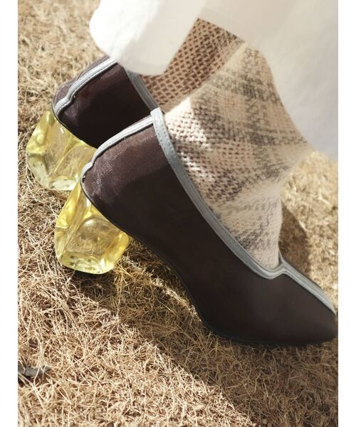 merry jenny（メリージェニー）の「エアリーパイピングパンプス（パンプス・レディース・ライトブルー/ブラウン/アイボリー・MEDIUM/LARGE）」の22枚目の写真