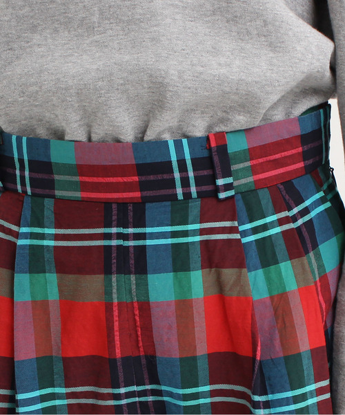 CHILD WOMAN（チャイルドウーマン）の「Cu/Coマドラスチェック パンツ（その他パンツ・レディース・レッド・38/36）」の19枚目の写真