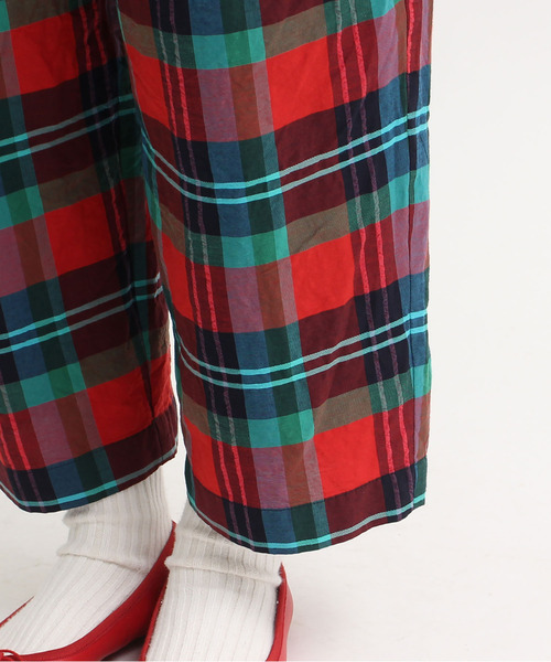 CHILD WOMAN（チャイルドウーマン）の「Cu/Coマドラスチェック パンツ（その他パンツ・レディース・レッド・38/36）」の22枚目の写真