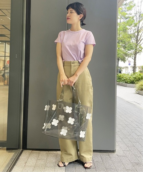 EDIT. FOR LULU（エディットフォールル）の「《別注》LOGAN×LULU チビTシャツ（Tシャツ/カットソー・レディース・ベージュ/サックスブルー/ラベンダー・FREE）」の6枚目の写真