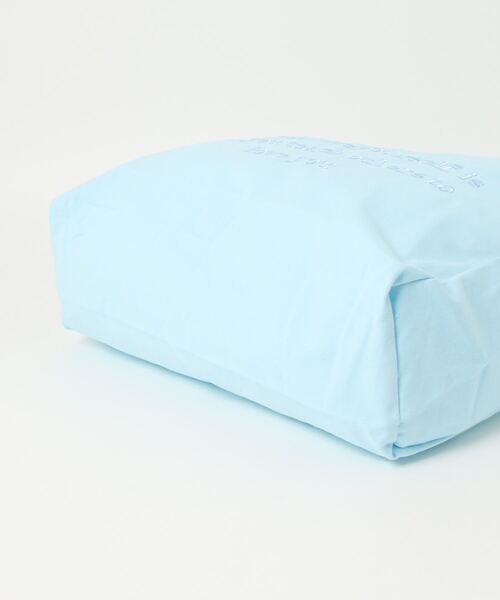 Jasmine Grandiflorum(ジャスミングランディフローラム)の「同色ロゴ刺繍パステルトートバッグ(トートバッグ・レディース・ベージュ/パープル/ピンク/ブルー・FREE)」の8枚目の写真