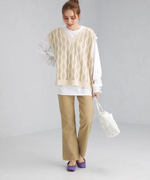Wrangler（ラングラー）の「【別注】＜Wrangler(ラングラー)＞ コーデュロイ フレア パンツ（その他パンツ・レディース・ベージュ/ブラウン・S/M）」の11枚目の写真