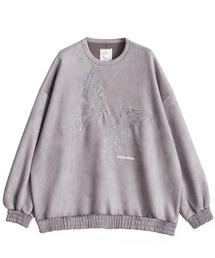 SHAREEF | "BUTTERFLY" MICRO SUEDE SWEAT(スウェット)