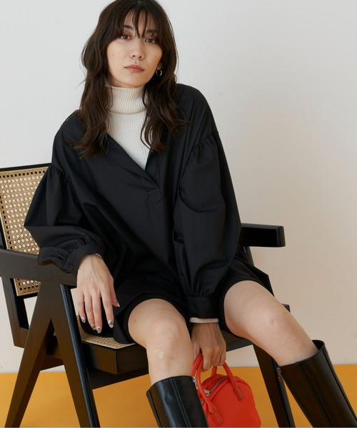 Auntie Rosa Holiday（アンティローザホリデー）の「ボリュームスリーブカフタンシャツ（シャツ/ブラウス・レディース・ブラック/ブラウン/オフホワイト・FREE）」の20枚目の写真