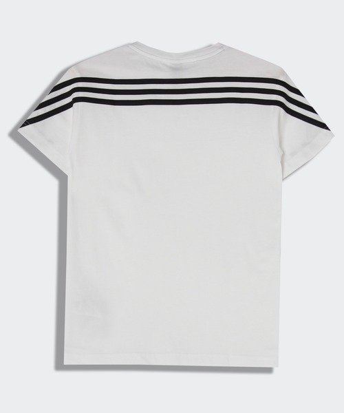 adidas（アディダス）の「フューチャーアイコン 3ストライプス 半袖Tシャツ [Future Icons 3-Stripes Tee] アディダス（キッズ/子供用）（Tシャツ/カットソー・キッズ・ホワイト×ブラック/ブルー/ブラック×ホワイト・100/110/120/130/140/150/160）」の5枚目の写真
