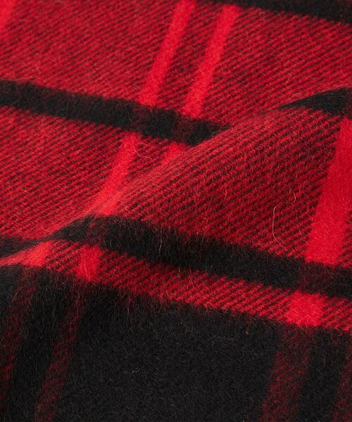 Johnstons of Elgin（ジョンストンズオブエルガン）の「＜JOHNSTONS（ジョンストンズ）＞カシミヤ チェック マフラー -ユニセックス-（マフラー・メンズ・レッド/イエロー/ナチュラル/コバルトブルー・FREE）」の9枚目の写真