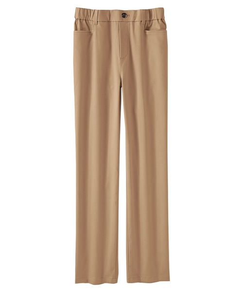 BELLUNA PLUS(ベルーナ)の「綿混ツイルストレッチゆったり楽々パンツ 股下70㎝(その他パンツ・レディース・ブラック/ベージュ/パープル系その他/ダークカーキ・SMALL/MEDIUM/LARGE/X-LARGE)」の3枚目の写真