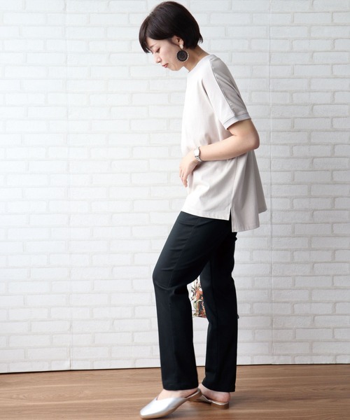 BELLUNA PLUS(ベルーナ)の「綿混ツイルストレッチゆったり楽々パンツ 股下70㎝(その他パンツ・レディース・ブラック/ベージュ/パープル系その他/ダークカーキ・SMALL/MEDIUM/LARGE/X-LARGE)」の12枚目の写真