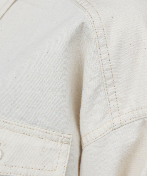 Rouge vif（ルージュヴィフ）の「デニムビックシャツ（シャツ/ブラウス・レディース・インディゴブルー/アイボリー・フリー）」の17枚目の写真