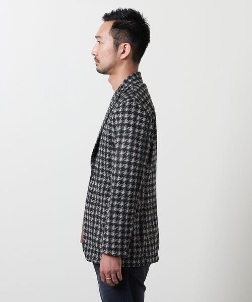 T-JACKET（ティージャケット）の「＜T-JACKET (ティー ジャケット) ＞ ガンクラブ チェック 2ボタン ジャケット（テーラードジャケット・メンズ・グレー・SMALL/MEDIUM/LARGE）」の3枚目の写真