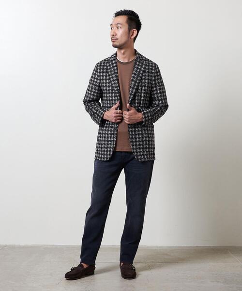 T-JACKET（ティージャケット）の「＜T-JACKET (ティー ジャケット) ＞ ガンクラブ チェック 2ボタン ジャケット（テーラードジャケット・メンズ・グレー・SMALL/MEDIUM/LARGE）」の6枚目の写真