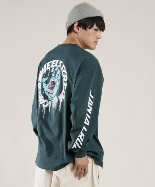 SANTA CRUZ（サンタクルーズ）の「【ムラサキスポーツ別注】SANTACRUZ/サンタクルーズ　スクリーミングハンド バックプリントロンT 502213402（Tシャツ/カットソー・メンズ・ホワイト/ブラック/グリーン/ブラック系その他・M/L/XL）」の4枚目の写真