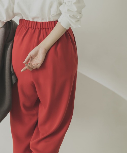 URBAN RESEARCH（アーバンリサーチ）の「ダブルクロスストレートパンツ（その他パンツ・レディース・ブラック/ピンク系その他/レッド・36/38/34）」の20枚目の写真