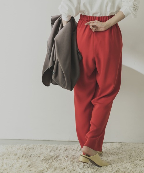 URBAN RESEARCH（アーバンリサーチ）の「ダブルクロスストレートパンツ（その他パンツ・レディース・ブラック/ピンク系その他/レッド・36/38/34）」の17枚目の写真