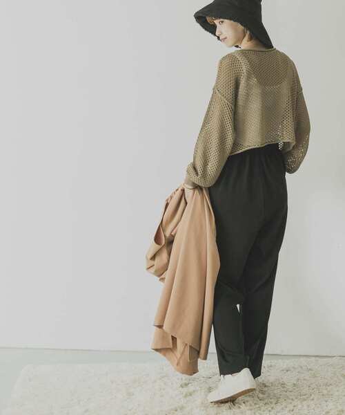 URBAN RESEARCH（アーバンリサーチ）の「ダブルクロスストレートパンツ（その他パンツ・レディース・ブラック/ピンク系その他/レッド・36/38/34）」の11枚目の写真