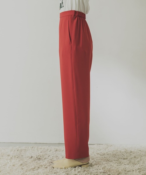 URBAN RESEARCH（アーバンリサーチ）の「ダブルクロスストレートパンツ（その他パンツ・レディース・ブラック/ピンク系その他/レッド・36/38/34）」の8枚目の写真