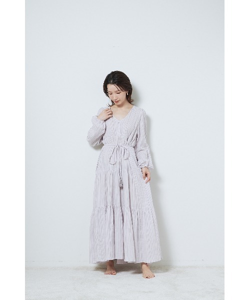 SNIDEL HOME カットカシュクール ワンピース ルームウェア　パジャマ SNIDEL HOME パジャマ ルームウェア 「接触冷感」カット