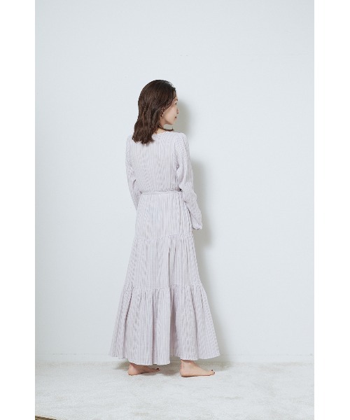 SNIDEL  カシュクールワンピース　パジャマ スナイデルホーム ニットカシュクールワンピース パジャマ