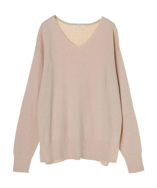 Green　Parks（グリーンパークス）の「ミラノリブニットプルオーバー＊（ニット/セーター・レディース・ブラック/パープル/ピンク/グリーン/モカ/ライトベージュ・FREE）」の9枚目の写真