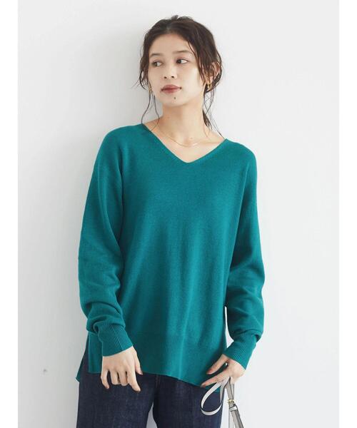 Green　Parks（グリーンパークス）の「ミラノリブニットプルオーバー＊（ニット/セーター・レディース・ブラック/パープル/ピンク/グリーン/モカ/ライトベージュ・FREE）」の11枚目の写真