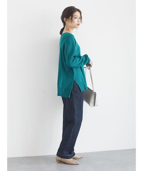 Green　Parks（グリーンパークス）の「ミラノリブニットプルオーバー＊（ニット/セーター・レディース・ブラック/パープル/ピンク/グリーン/モカ/ライトベージュ・FREE）」の14枚目の写真